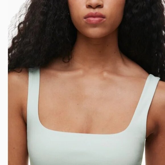 NWT - Aritzia - Wilfred - New Saturn Mini Dress - Cool Iced Mint S (Small) - Picture 4 of 5